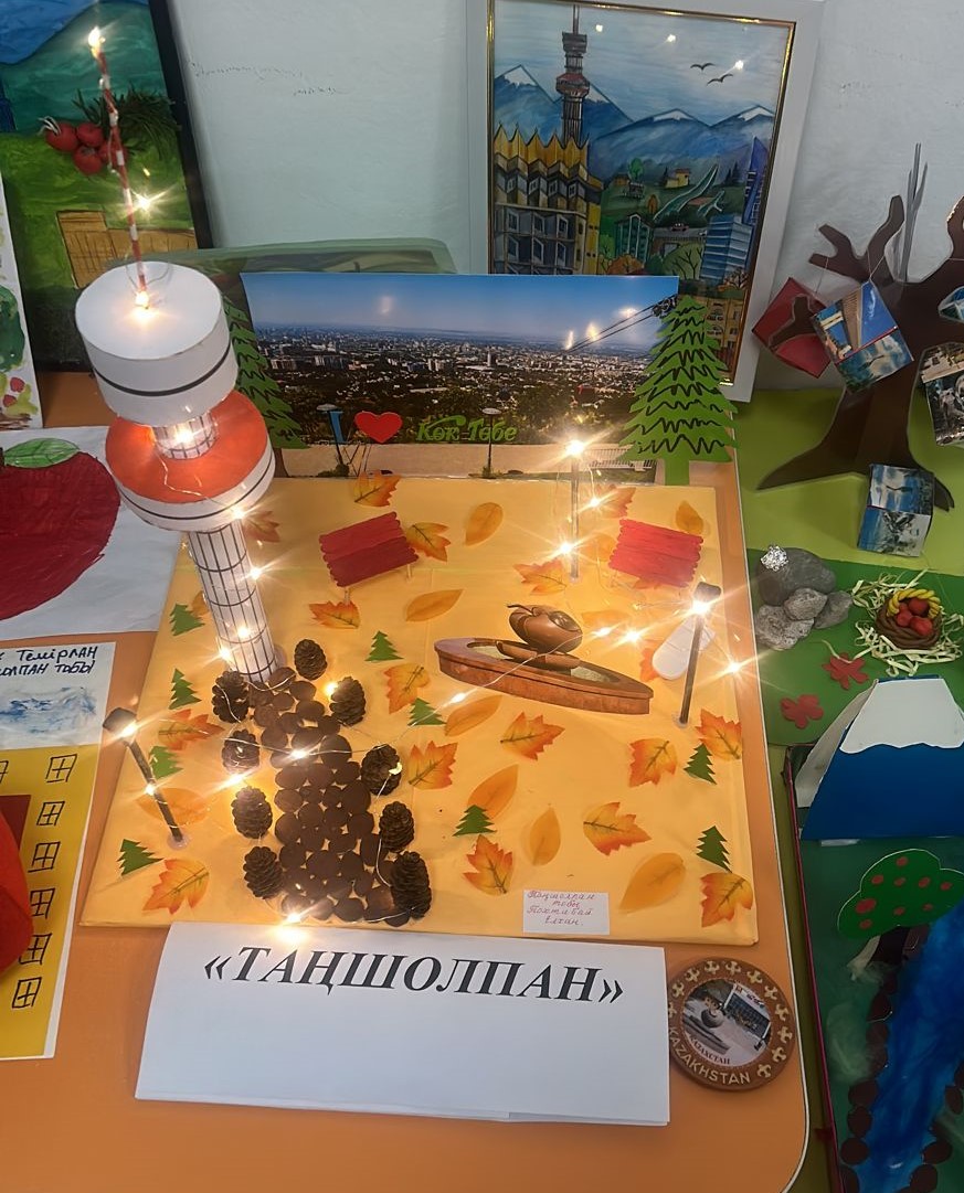 Қала күніне арналған көрме.Қазақстанның қалаларымен таныстыру, туған жерге, Отанға деген сүйіспеншілікке тәрбиелеу,  Өз туған еліне, туған жеріне, Отанына елге деген сүйіспеншілігін арттыру.
